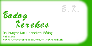 bodog kerekes business card